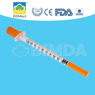 Insulin Disposable Medical Syringe for Single Use