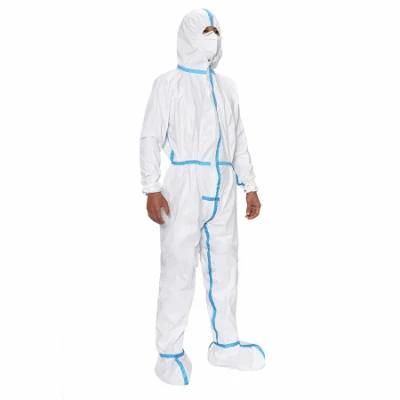 Wholesale Hot Sale Type 4/5/6 Waterproof SMS Surgical Microporous Film Disposable Coverall