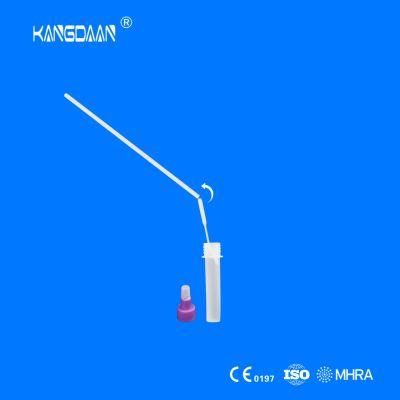 Disposable Swab 15cm Long 4.8cm Breakpoint Flocked Sampling