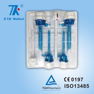 Four Cannula Package Optical and Bladed Trocar Sets for Cholecysectomy Appendectomy