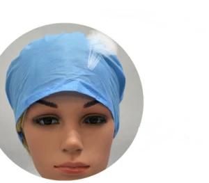 Customized Size Customized Color Disposable Non Woven Nurse Caps Hair Bouffant Cap