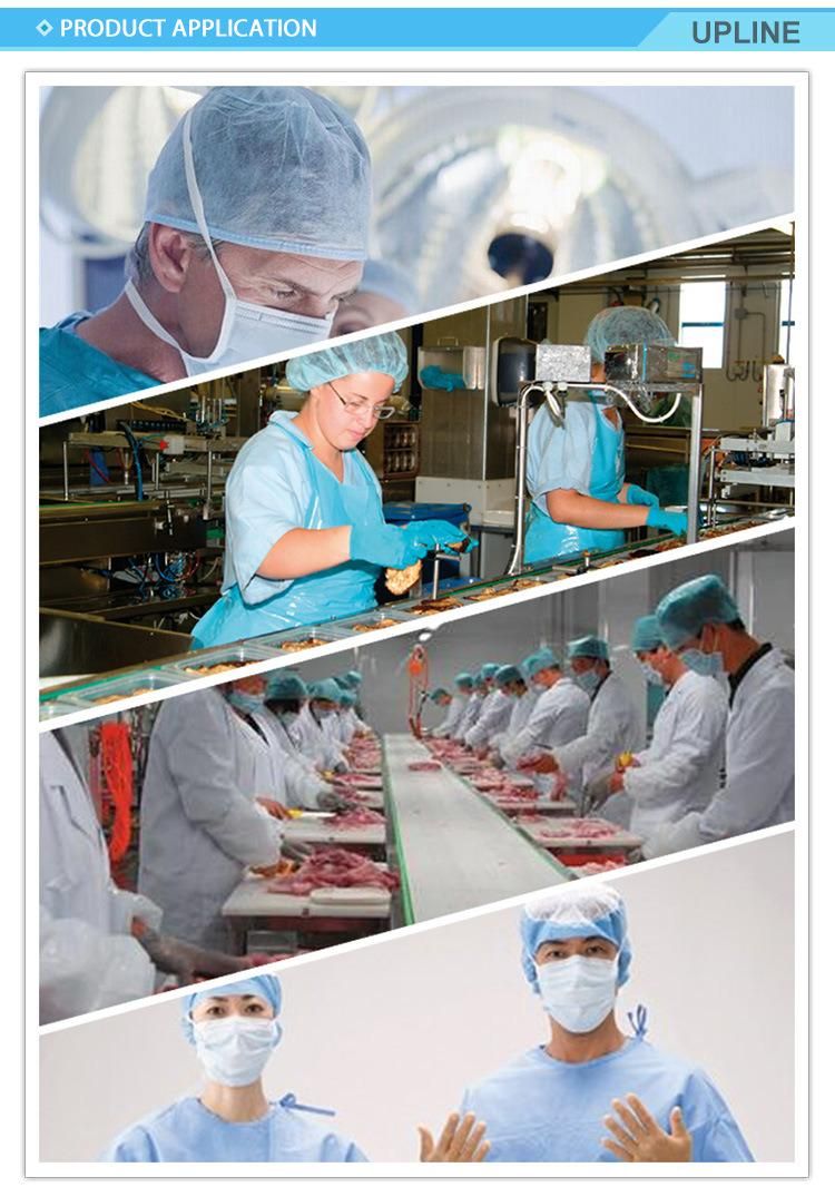 Disposable Surgical Nonwoven Blue White Non Woven Medical Cap