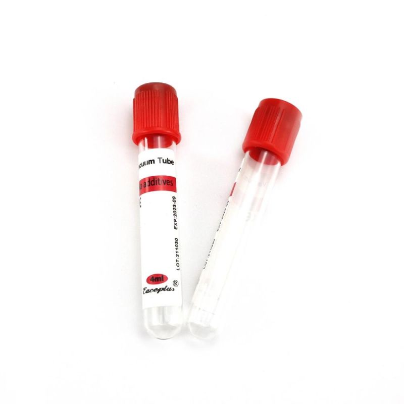 Siny China Wholesale Red Top No Addition Blood Collection Tube 2-10ml with CE