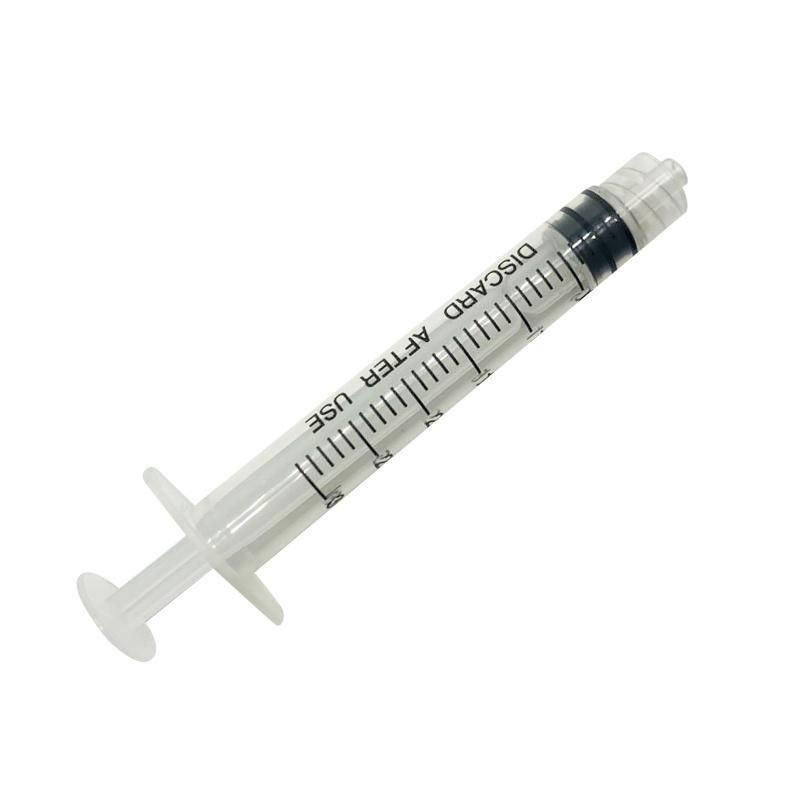 CE Approved Medical Plastic Luer Lock Slip Disposable Syringe with Needle or Without Needle