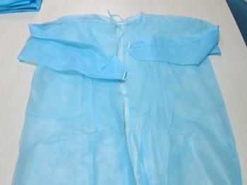 Yellow Isolation Gown Nonwoven Isolation Gown Tie-Back Disposable Isolation Gown