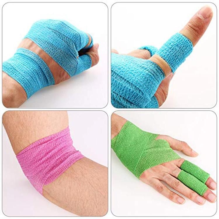 Disposable Latex Free Cotton Nonwoven Elastic Self Adhesive Cohesive Bandage