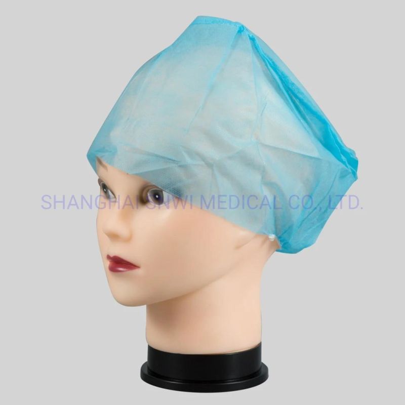 Disposable Factory Direct Medical Non Woven Disposable Printed Bouffant Cap in Low Price