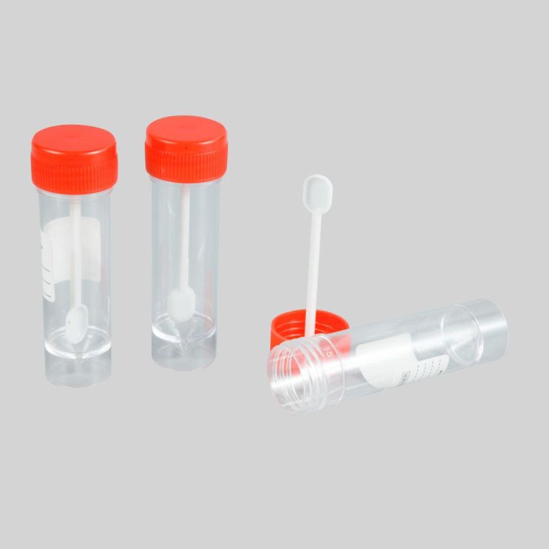 Lab Use Disposable Plastic Stool Cup with Cover