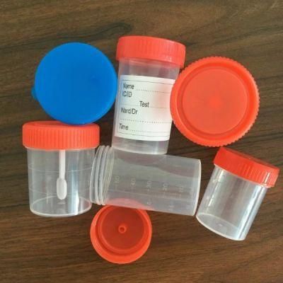 Disposable Medical Sample Collection Sterile Urine Stool Specimen Container 30ml 60ml 120ml