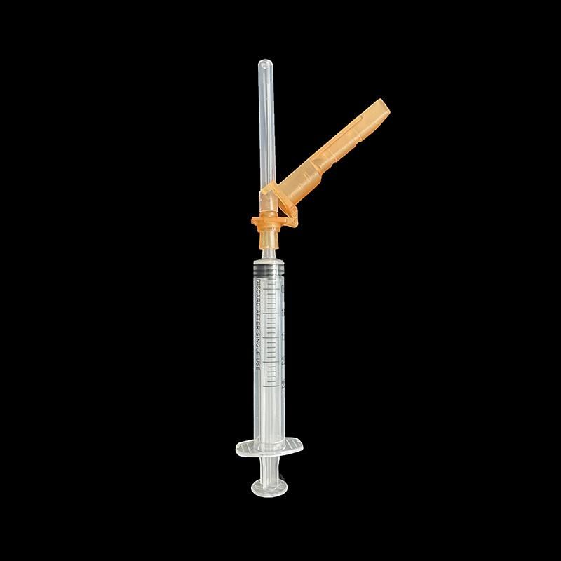 CE Approved Manual Retractable Safety Retractable Syringe with Needle 1/3/5/10ml-C0190