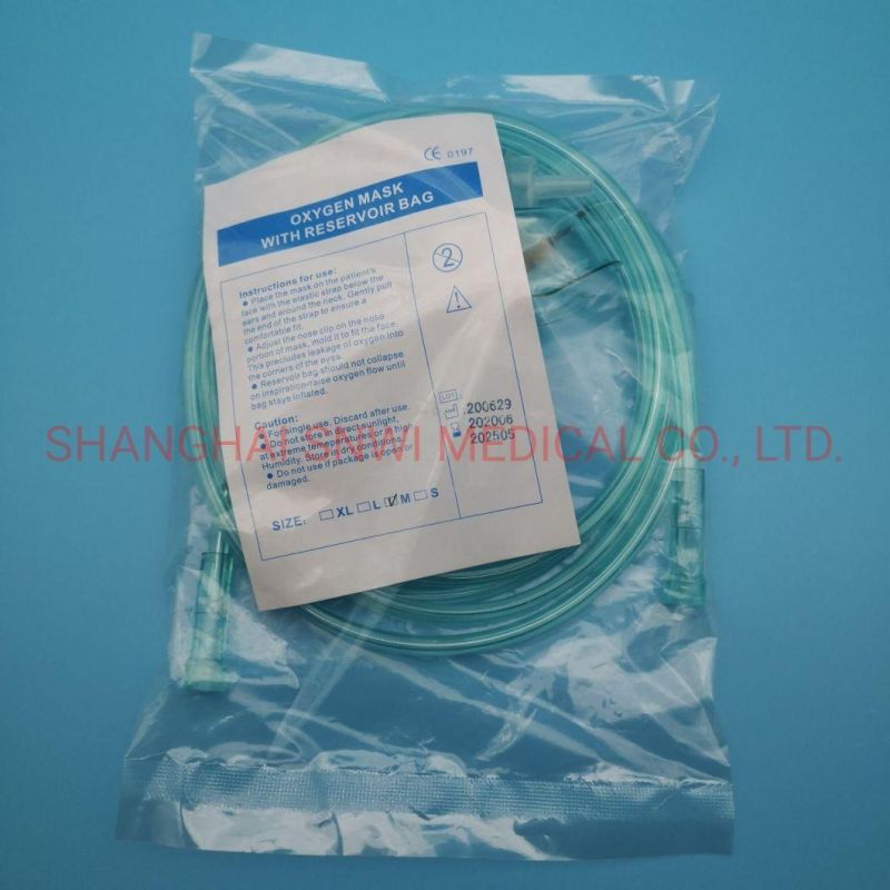 Single Use Disposable Oxygen Mask Medical Mask Oxygen Face Mask for Adult or Child