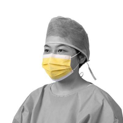Surgical/Type Iir/Medical/Protective/Safety/Nonwoven 3ply/4ply Disposable Face Mask with Elastic Ear-Loops/Tie-on