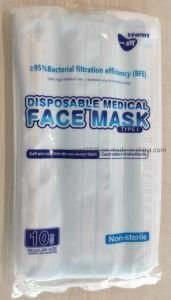 Medical Face Mask Disposable Non-Sterile Non-Woven with Adjustable Earloop Mask