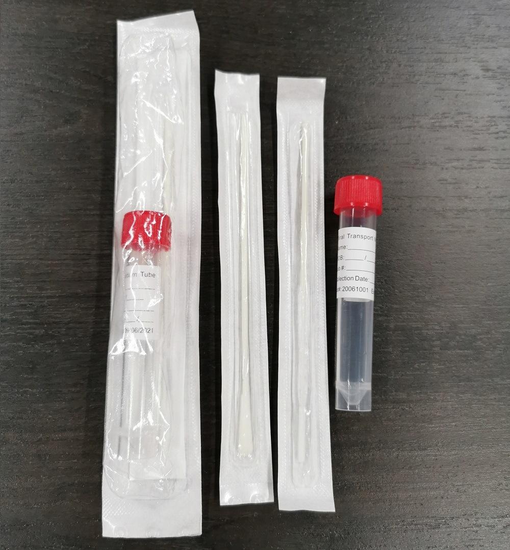 Test Kits with Collection Nasal Swab and Biohazard Specimen Bag Collection