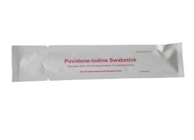 Medical Disposable Antiseptic Povidone-Iodine Prep Swabstick