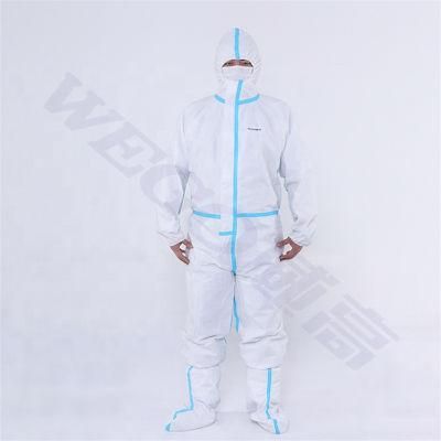 CE En14126 Hospital Surgical Medical Virus Safety Protective Suit
