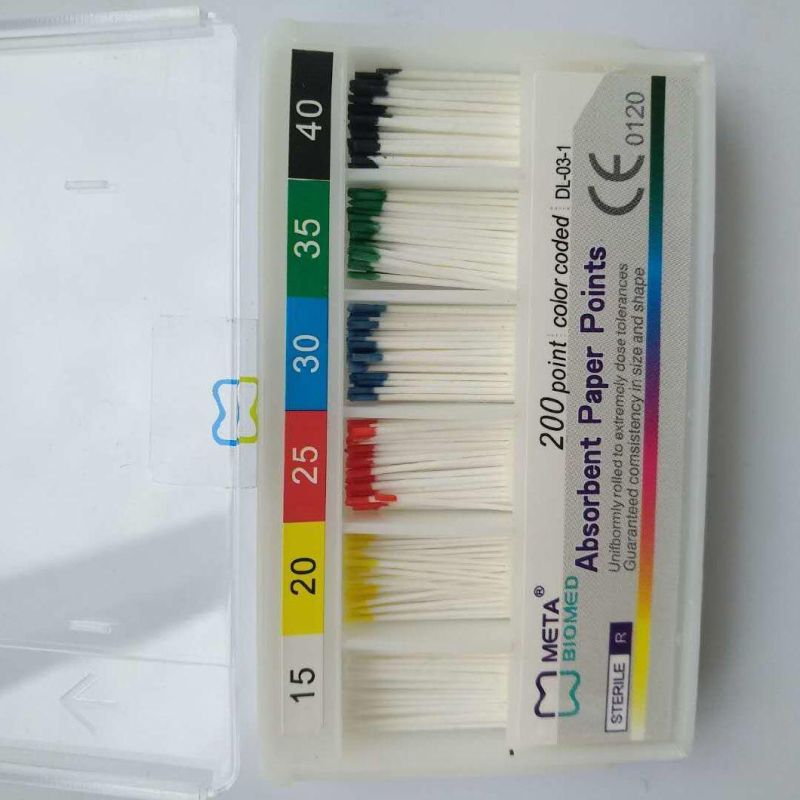 Dental Gutta Percha Points Dental Filling Materials Absorbent Paper Points