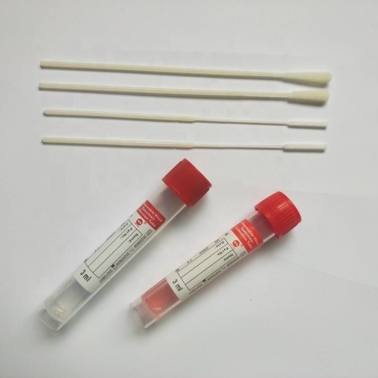 Factory Price Disposable Nasal or Oral Nylon Flocked Swab for Virus Collection with CE/ISO Certificate