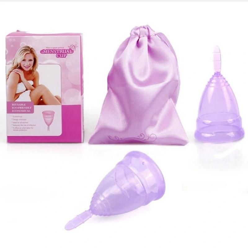 Menstrual Cup Medical Grade Silicone Menstrual Cup Foldable and Drainable Women′s Menstrual Period Replacement Supplies Manufacturer