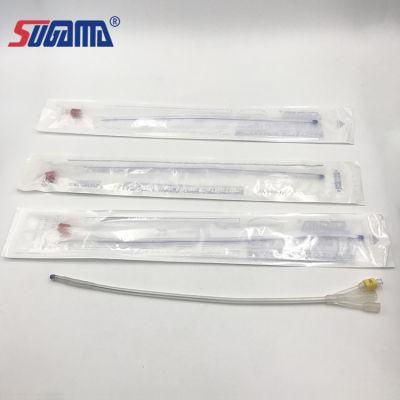 Custom Color CE ISO 2 3 Way Latex All 100% Silicone Standart Foley Catheter