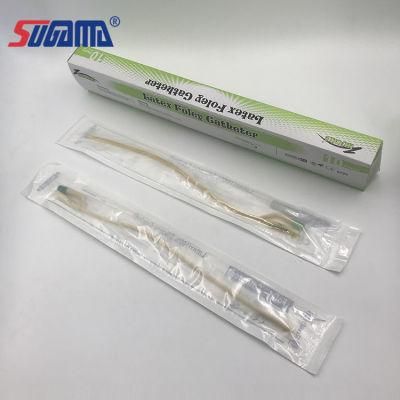 Medical 100% Silicone Coated Latex Foley balloon Catheter with 1way 2way 3way Size