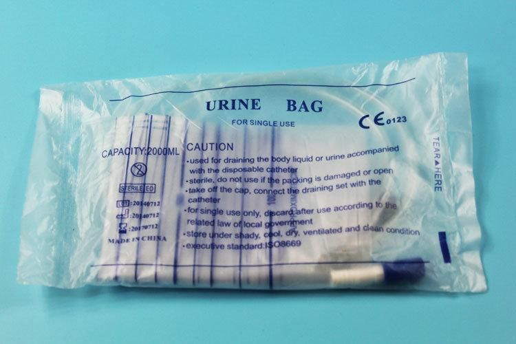 Medical Disposable T-Valve Cross Valve Drainage Urine Bag