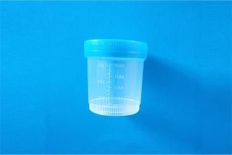 Disposable Plastic Urine Collection Cup with Screw Cap