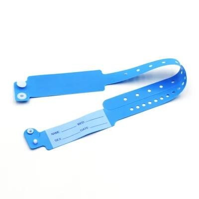 Wholesale Customized Colorful Waterproof PVC Bracelets ID Wristbands Disposable Medical Wristbands for Adult