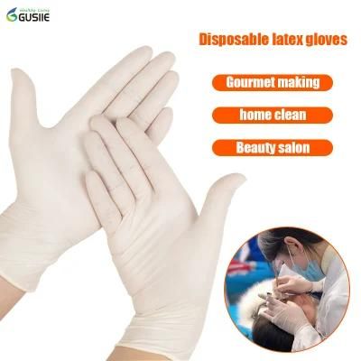 Medical Examination Disposable Rubber /Latex Gloves Powder Free Protective Glove
