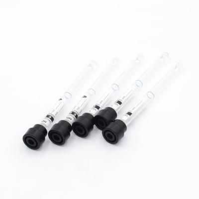 Pet Vacuum Blood Collection Tube Black Cap ESR Tube Medical Products