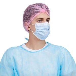 Wholesale High Quality Face Mask Blue Earloop Non Woven Mask 3 Ply Disposable Medical Face Mask