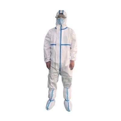 Disposable Coverall OEM En14126 Breathable Coverall Suit Waterproof Dustproof PPE Clothes