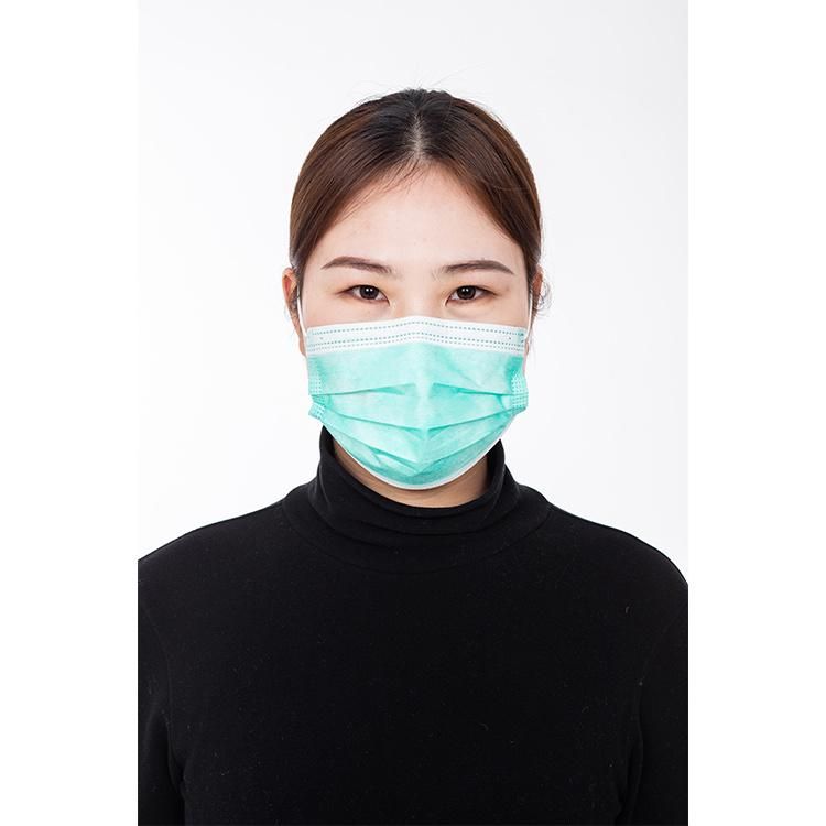 Ce Certificate White List 3-Ply Disposable Protective Medical Surgical Face Mask 3 Layer Non Woven Type Iir Face Mask