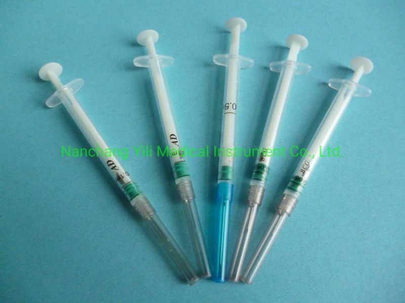 Disposable Syringe Auto Disable Bcg Syringe 0.05ml, 0.1ml, 0.5ml, 1ml