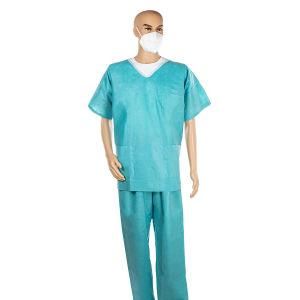 Green Disposable Surgical Gown PP PE SMS Isolation Gown