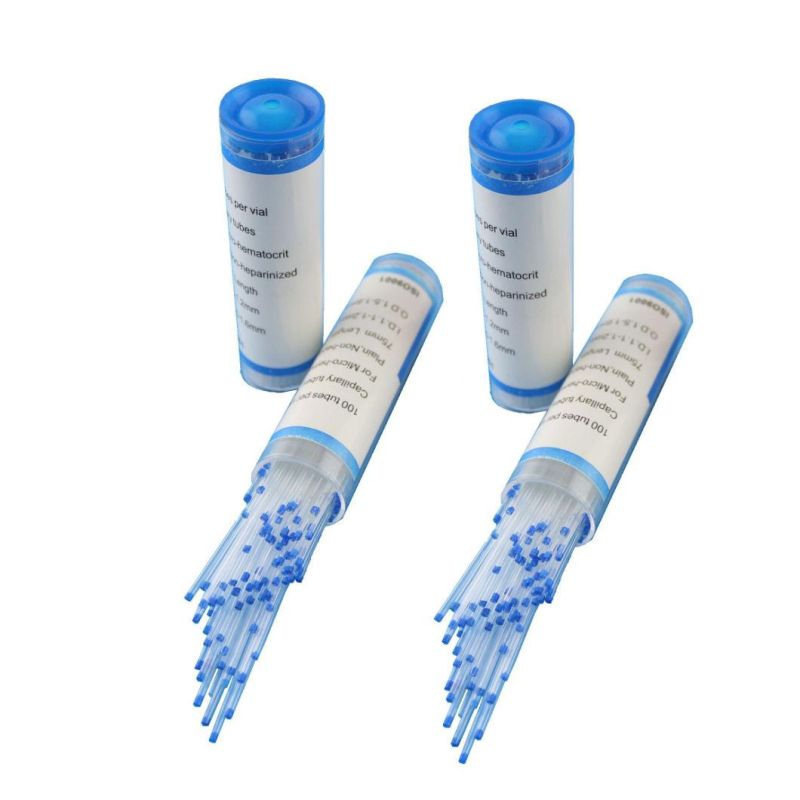 Laboratory Disposable Blue Micro Hematocrit Glass Capillary Tube