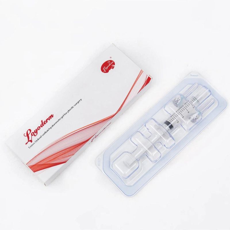 CE Cross-Linked Injectable Dermal Lip Filler 2ml Sodium Hyaluronate Gel Hyaluronic Acid Injection