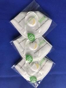 FFP2 Face Mask 5 Layer Valve KN95 Mask Particle Respirator Face Mask with CE Certification