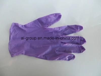 Purple Vinyl Glove Powder Free or Powdered with USP Absorbable Corn Starch