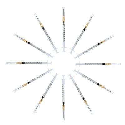 Wholesale 1ml Cc Disposable Medical Plastic Luer Lock Syringe with Needle or Without Needle