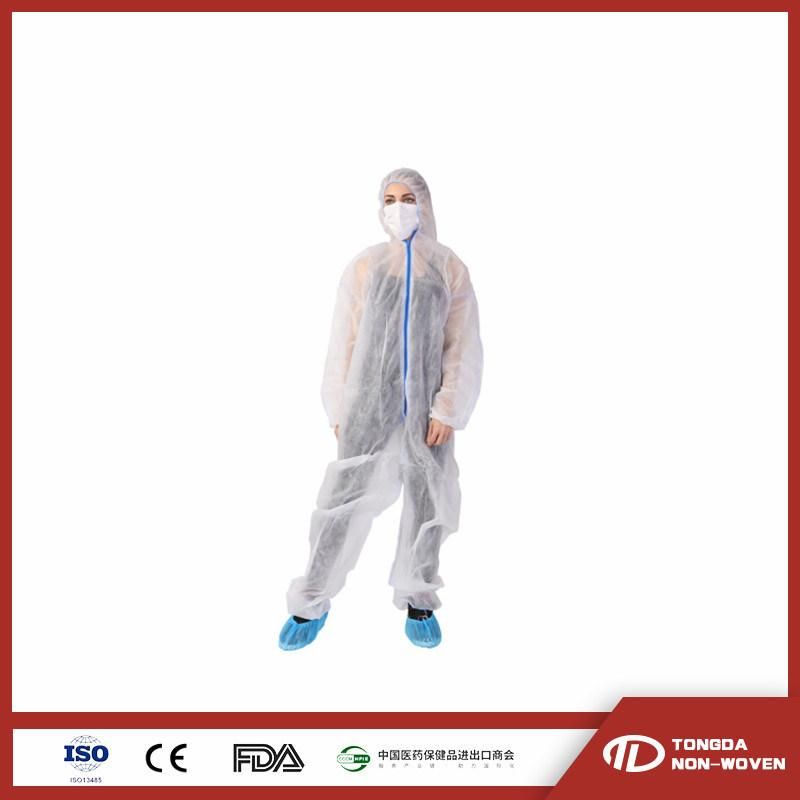 Disposable Waterproof Non Woven Coverall SMS Coverall Safety Microporous Coverall