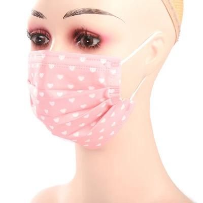 Disposable PP Non Woven Print Face Mask 3ply Daily Wear Protective Health