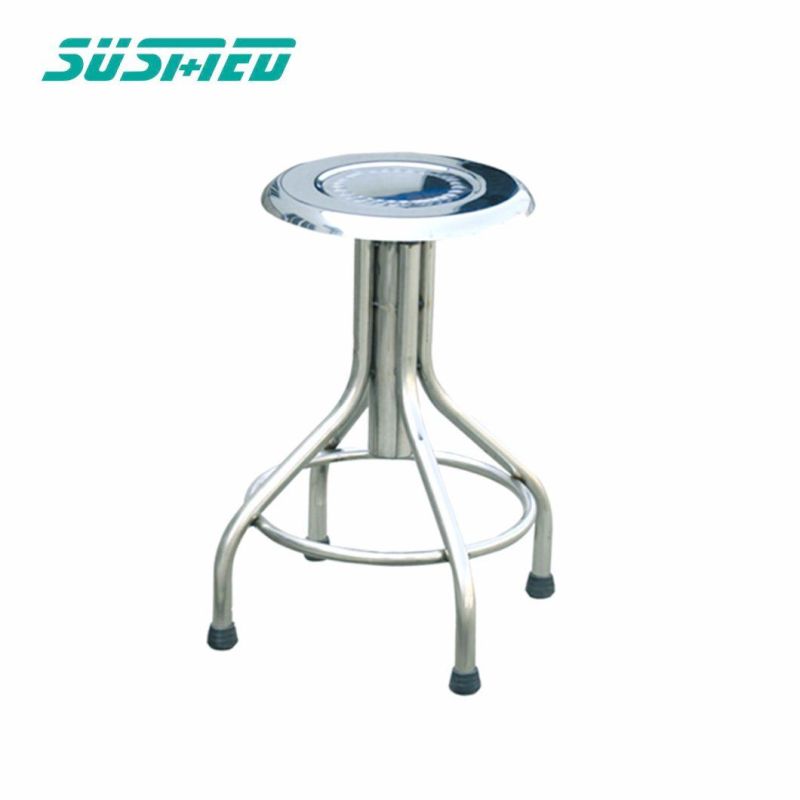 Durable Stainless Steel Hospital Work and Rest Stool for Doctors Nurses Patients etc