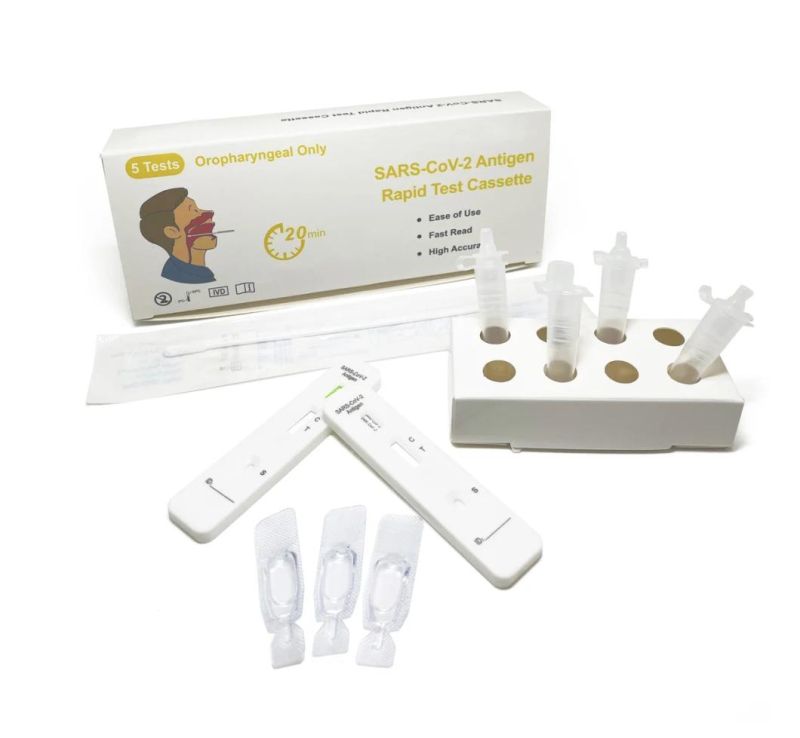 CE Approve Home Use Antigen Test Cassette Kit, Antigen Oropharyngeal Rapid Test