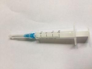 2 Part Disposable Plastic 2ml Syringe with Needle