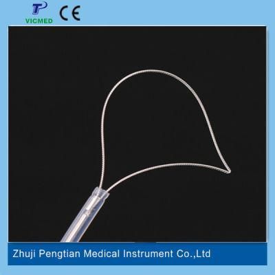 Single Use Rotatable Polypectomy Snare Crescent Shape with Ce Marked