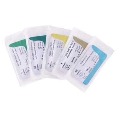 Disposable Absorbable Surgical Suture with Needle Plain Catgut