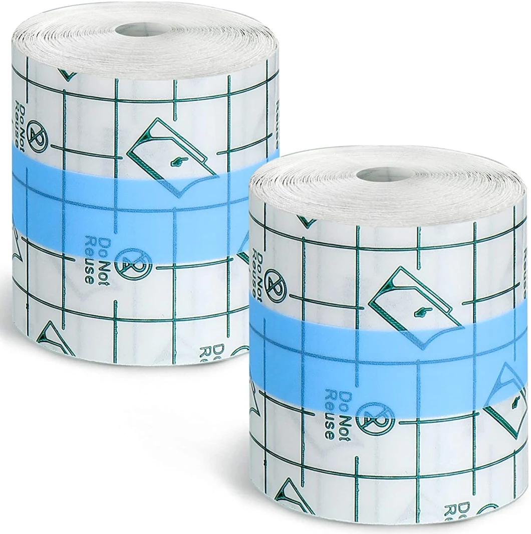 10 Yard Sterile and Safe Transparent Film Dressing Roll 10cm Adhesive Defend Plastic Wrap Cover