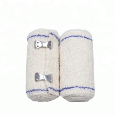 High Quality Bleached Crepe Elastic Bandage with Red Line
