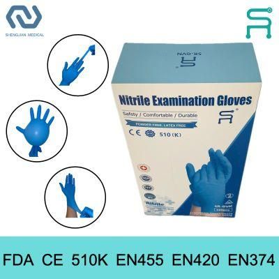 Powder Free FDA CE Multicolor Disposable Nitrile Gloves